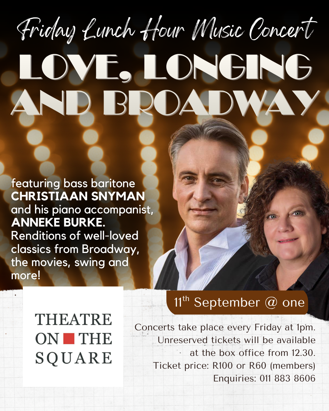 LOVE, LONGING AND BROADWAY